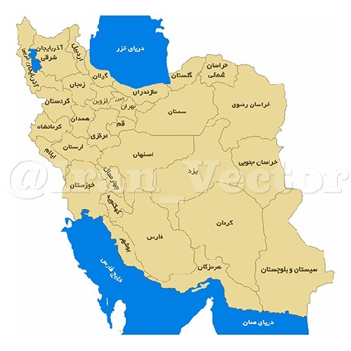 دانلود فایل نقشه ایران، وکتور، کورل و ایلوستریتور